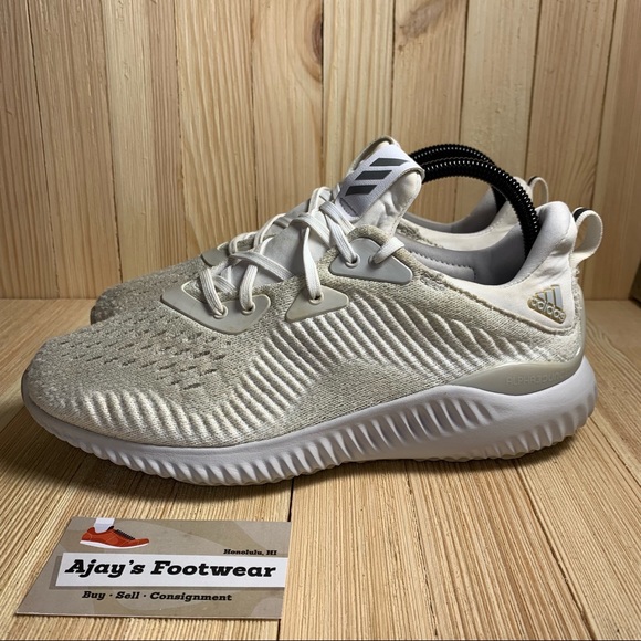 Adidas Alphabounce EM AH2646 White Athletic Shoes - Picture 4 of 11